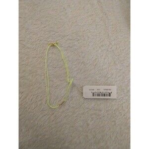 Gorjana Prism Alphabet Lime Green String Bracelet Gold Plated Letter J NWT